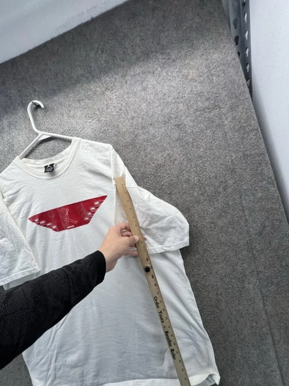 Jordan Shirt Mens 2XL White Jumpman Logo Graphic Tee Basketball Sports Crewneck